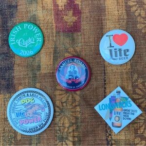 Collection of 5 Bar Beer Pins